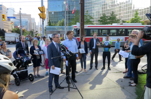 Press conference with family members of road fatality victims   Photo: Wayne Scott