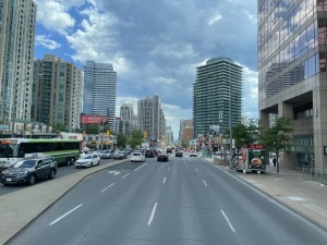 Yonge Street looking south near Finch Ave. 